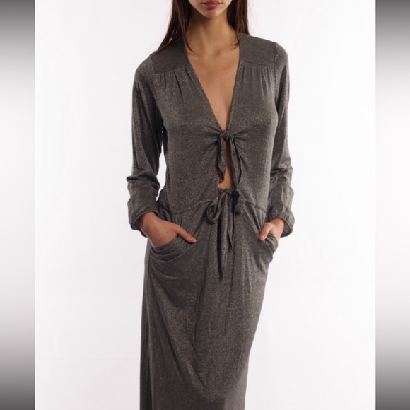 NWT Long silver dress - Picture 2 of 3